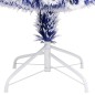 vidaXL Albero Natale Artificiale LED Bianco e Blu 180 cm Fibra Ottica vidaXL Albero Natale Artificiale LED Bianco e Blu 180 cm Fibra Ottica