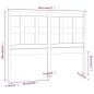 Testiera per Letto 185,5x4x100 cm in Legno Massello di Pino Testiera per Letto 185,5x4x100 cm in Legno Massello di Pino