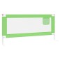 vidaXL Sponda Letto di Sicurezza per Bambini Verde 200x25 cm Tessuto