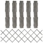 vidaXL Recinzione a Traliccio 5 pz in Massello Abete Grigio 180x60 cm vidaXL Recinzione a Traliccio 5 pz in Massello Abete Grigio 180x60 cm