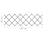 vidaXL Recinzione a Traliccio 5 pz in Massello Abete Grigio 180x60 cm vidaXL Recinzione a Traliccio 5 pz in Massello Abete Grigio 180x60 cm