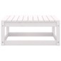 vidaXL Poggiapiedi da Giardino 70x70x30 cm Bianco in Legno Massello di Pino vidaXL Poggiapiedi da Giardino 70x70x30 cm Bianco in Legno Massello di Pino