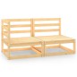vidaXL Set Divani da Giardino 2 pz in Legno Massello di Pino vidaXL Set Divani da Giardino 2 pz in Legno Massello di Pino