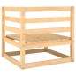 vidaXL Set Divani da Giardino 3 pz in Legno Massello di Pino