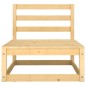 vidaXL Set Divani da Giardino 3 pz in Legno Massello di Pino