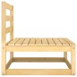 vidaXL Set Divani da Giardino 3 pz in Legno Massello di Pino