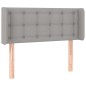 vidaXL Testiera ad Orecchio Grigio Chiaro 103x16x78/88 cm in Tessuto vidaXL Testiera ad Orecchio Grigio Chiaro 103x16x78/88 cm in Tessuto
