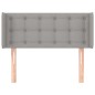 vidaXL Testiera ad Orecchio Grigio Chiaro 103x16x78/88 cm in Tessuto vidaXL Testiera ad Orecchio Grigio Chiaro 103x16x78/88 cm in Tessuto