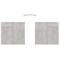 vidaXL Credenza Grigio Cemento 80x36x75 cm in Truciolato vidaXL Credenza Grigio Cemento 80x36x75 cm in Truciolato