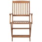 vidaXL Sedie da Giardino Pieghevoli 8 pz con Cuscini Massello Acacia vidaXL Sedie da Giardino Pieghevoli 8 pz con Cuscini Massello Acacia