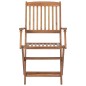 vidaXL Sedie da Giardino Pieghevoli 8 pz con Cuscini Massello Acacia vidaXL Sedie da Giardino Pieghevoli 8 pz con Cuscini Massello Acacia