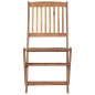 vidaXL Sedie da Giardino Pieghevoli 8 pz in Legno Massello di Acacia vidaXL Sedie da Giardino Pieghevoli 8 pz in Legno Massello di Acacia