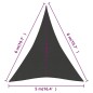 Vela Parasole 160 g/m² Antracite 5x6x6 m in HDPE Vela Parasole 160 g/m² Antracite 5x6x6 m in HDPE