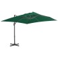 vidaXL Ombrellone a Sbalzo con Palo in Alluminio Verde 300x300 cm vidaXL Ombrellone a Sbalzo con Palo in Alluminio Verde 300x300 cm