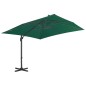 vidaXL Ombrellone a Sbalzo con Palo in Alluminio Verde 300x300 cm vidaXL Ombrellone a Sbalzo con Palo in Alluminio Verde 300x300 cm