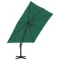 vidaXL Ombrellone a Sbalzo con Palo in Alluminio Verde 300x300 cm vidaXL Ombrellone a Sbalzo con Palo in Alluminio Verde 300x300 cm