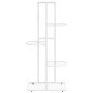 vidaXL Piedistallo per Piante a 5 Piani 43x22x98 cm in Metallo Bianco vidaXL Piedistallo per Piante a 5 Piani 43x22x98 cm in Metallo Bianco