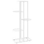 vidaXL Piedistallo per Piante a 5 Piani 43x22x98 cm in Metallo Bianco vidaXL Piedistallo per Piante a 5 Piani 43x22x98 cm in Metallo Bianco
