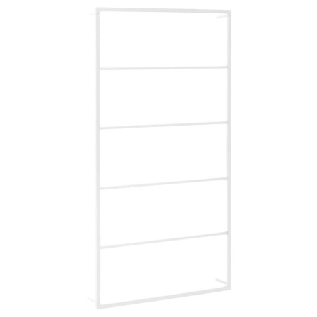 vidaXL Portasciugamani Bianco 60x10x116 cm in Acciaio