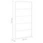 vidaXL Portasciugamani Bianco 60x10x116 cm in Acciaio vidaXL Portasciugamani Bianco 60x10x116 cm in Acciaio