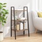 vidaXL Scaffale Autoportante 3 Ripiani Marrone Scuro Nero 56x35x108 cm vidaXL Scaffale Autoportante 3 Ripiani Marrone Scuro Nero 56x35x108 cm