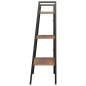 vidaXL Scaffale Autoportante 3 Ripiani Marrone Scuro Nero 56x35x108 cm vidaXL Scaffale Autoportante 3 Ripiani Marrone Scuro Nero 56x35x108 cm