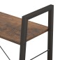 vidaXL Scaffale Autoportante 3 Ripiani Marrone Scuro Nero 56x35x108 cm vidaXL Scaffale Autoportante 3 Ripiani Marrone Scuro Nero 56x35x108 cm