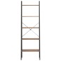 vidaXL Scaffale Autoportante 5 Ripiani Marrone Scuro Nero 56x35x174 cm vidaXL Scaffale Autoportante 5 Ripiani Marrone Scuro Nero 56x35x174 cm