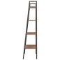 vidaXL Scaffale Autoportante 4 Ripiani Marrone Scuro Nero 56x35x140 cm vidaXL Scaffale Autoportante 4 Ripiani Marrone Scuro Nero 56x35x140 cm