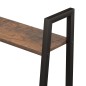 vidaXL Scaffale Autoportante 4 Ripiani Marrone Scuro Nero 56x35x140 cm vidaXL Scaffale Autoportante 4 Ripiani Marrone Scuro Nero 56x35x140 cm