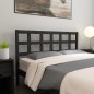 Testiera per Letto Nera 145,5x4x100cm in Legno Massello di Pino Testiera per Letto Nera 145,5x4x100cm in Legno Massello di Pino
