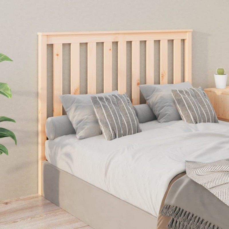 Testiera per Letto 146x6x101 cm in Legno Massello di Pino Testiera per Letto 146x6x101 cm in Legno Massello di Pino