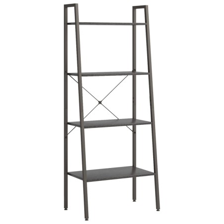 vidaXL Scaffale Autoportante con 4 Ripiani Nero 56x35x140 cm