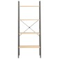 vidaXL Scaffale Autoportante 4 Ripiani Marrone Chiaro Nero 56x35x140cm vidaXL Scaffale Autoportante 4 Ripiani Marrone Chiaro Nero 56x35x140cm