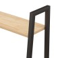 vidaXL Scaffale Autoportante 4 Ripiani Marrone Chiaro Nero 56x35x140cm vidaXL Scaffale Autoportante 4 Ripiani Marrone Chiaro Nero 56x35x140cm