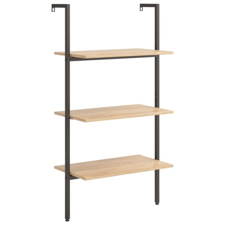 vidaXL Scaffale Pendente 3 Livelli Marrone Chiaro e Nero 64x35x120,5cm