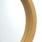 Specchio da Parete con Cinghia Dorato Ø 55 cm Specchio da Parete con Cinghia Dorato Ø 55 cm