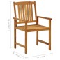 vidaXL Sedie da Giardino con Cuscini 8 pz in Legno Massello di Acacia vidaXL Sedie da Giardino con Cuscini 8 pz in Legno Massello di Acacia