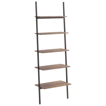 vidaXL Scaffale Pendente 5 Livelli Marrone Scuro e Nero 64x34x185,5 cm