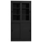 vidaXL Armadio Ufficio Anta Scorrevole Antracite 90x40x180 cm Acciaio