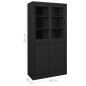 vidaXL Armadio Ufficio Anta Scorrevole Antracite 90x40x180 cm Acciaio