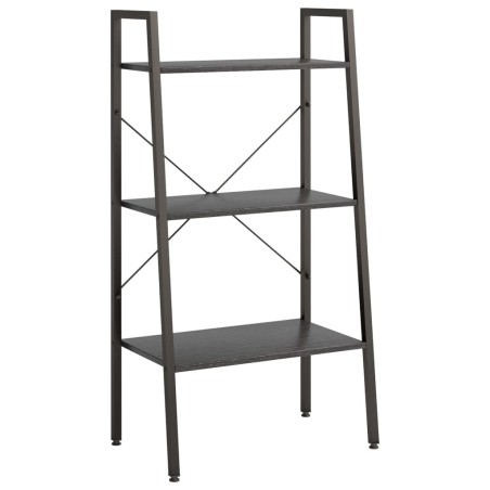 vidaXL Scaffale Autoportante con 3 Ripiani Nero 56x35x108 cm