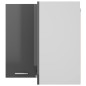 vidaXL Pensile Angolare Grigio Lucido 57x57x60 cm in Truciolato vidaXL Pensile Angolare Grigio Lucido 57x57x60 cm in Truciolato