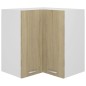 vidaXL Pensile Angolare Rovere Sonoma 57x57x60 cm in Truciolato
