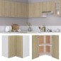 vidaXL Pensile Angolare Rovere Sonoma 57x57x60 cm in Truciolato
