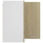 vidaXL Pensile Angolare Rovere Sonoma 57x57x60 cm in Truciolato