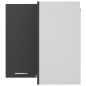vidaXL Pensile Angolare Grigio 57x57x60 cm in Truciolato vidaXL Pensile Angolare Grigio 57x57x60 cm in Truciolato