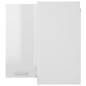 vidaXL Pensile Angolare Bianco Lucido 57x57x60 cm in Truciolato vidaXL Pensile Angolare Bianco Lucido 57x57x60 cm in Truciolato