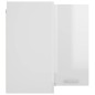 vidaXL Pensile Angolare Bianco Lucido 57x57x60 cm in Truciolato vidaXL Pensile Angolare Bianco Lucido 57x57x60 cm in Truciolato
