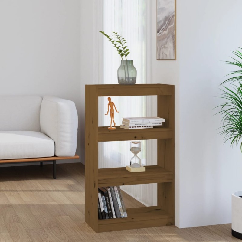 vidaXL Libreria/Divisorio Miele 60x30x103,5 cm Legno Massello di Pino vidaXL Libreria/Divisorio Miele 60x30x103,5 cm Legno Massello di Pino